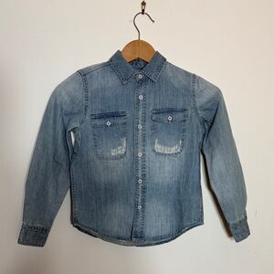 AG Adriano Goldschmied Kids Denim Chambray Button Down Shirt - NWT